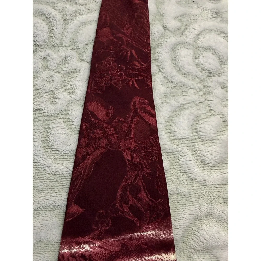 Vintage Marc Dennis Endangered Species American Beauty Bald Eagle Silk Tie 1995